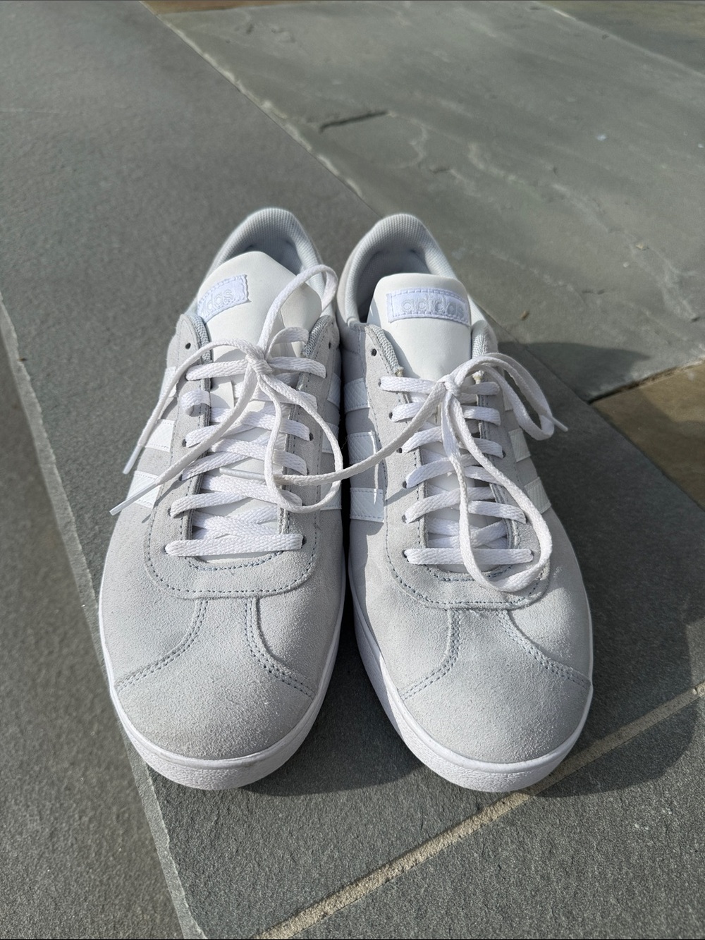 Adidas Women’s VL Court 2.0 Sneaker Grey and White US 10